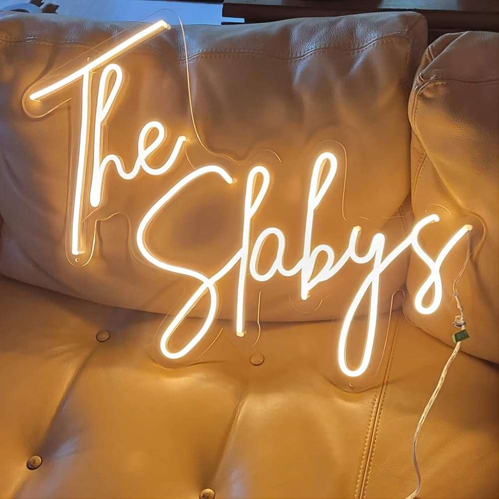 Yatvro Custom Neon Signs,Personalized Dimmable LED Neon Signs for Family Birthday Bar Wedding Party Night Light&Company Logo or Business Signs, Birthday Gift Name Neon Lights - Image 1
