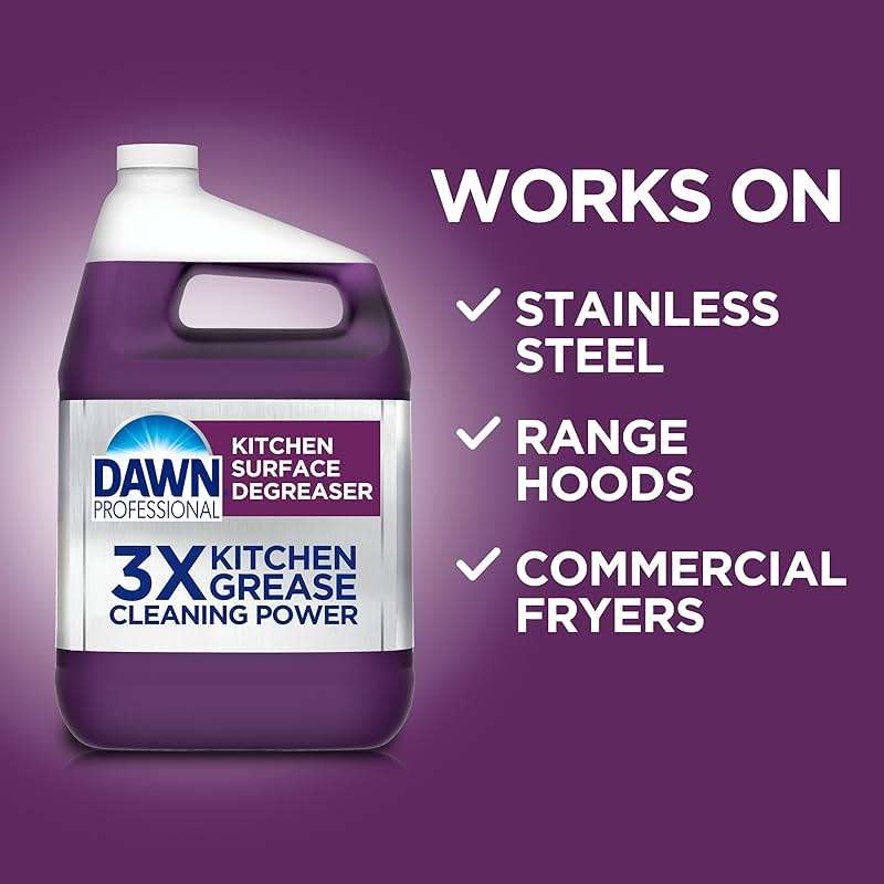 Dawn PRO Kitchen Surface Degreaser, Bulk Cleaning Spray Refills for Oil and Grease Buildup in Commercial Kitchens, 1 gal (Case of 2) - Image 3