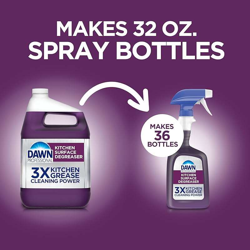 Dawn PRO Kitchen Surface Degreaser, Bulk Cleaning Spray Refills for Oil and Grease Buildup in Commercial Kitchens, 1 gal (Case of 2) - Image 5