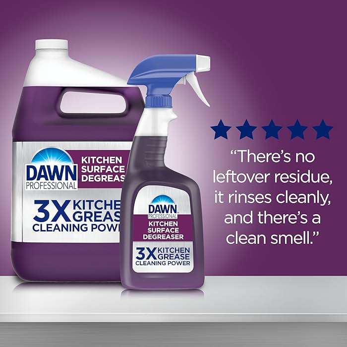 Dawn PRO Kitchen Surface Degreaser, Bulk Cleaning Spray Refills for Oil and Grease Buildup in Commercial Kitchens, 1 gal (Case of 2) - Image 7