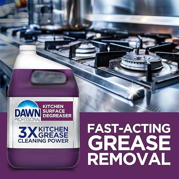 Dawn PRO Kitchen Surface Degreaser, Bulk Cleaning Spray Refills for Oil and Grease Buildup in Commercial Kitchens, 1 gal (Case of 2) - Image 8