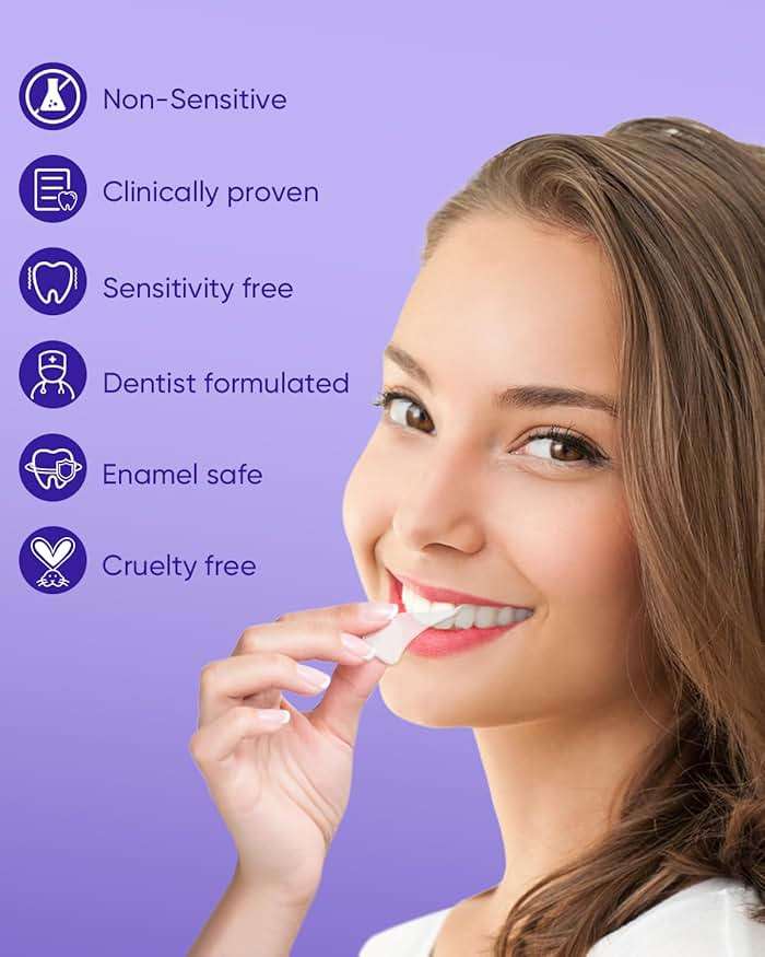 MySmile Non-Sensitive 10 Treatment Whitening Strips Kit with LED Light Tray 10 Min Fast Remove Coffee Wine Tobacco 20 Years of Stains Whitening Tooth Care Oral Safe for Enamel - Image 3