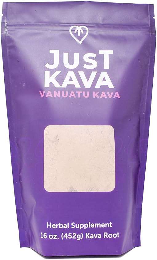Just Kava Vanuatu Kava Powder Herbal Supplement for Relaxation 16 OZ (452g) - Image 1