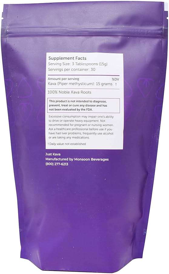 Just Kava Vanuatu Kava Powder Herbal Supplement for Relaxation 16 OZ (452g) - Image 2