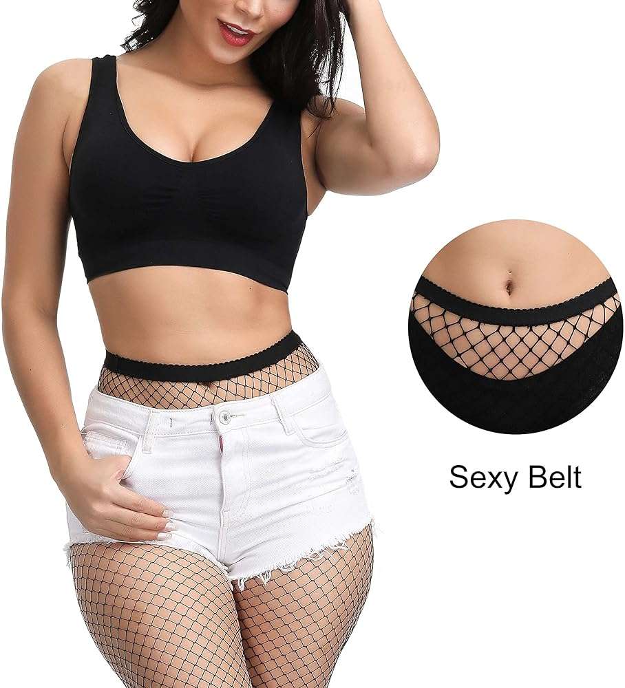 CHRORINE 2/4/8 Pack Fishnet Stockings Women High Waist Tights 2/4 Styles Fishnet Tights Pantyhose - Image 4