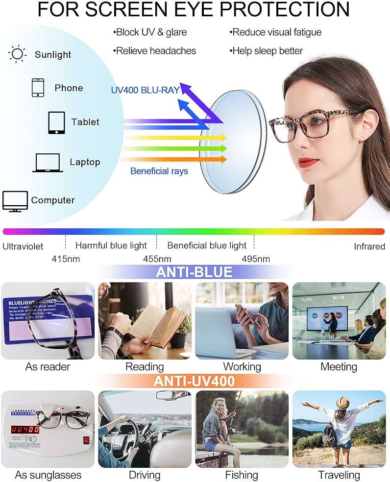 MARE AZZURO Photochromic Bifocal Reading Glasses Women Blue Light Blocking Square Readers Sunglasses 1.00 1.50 2.00 2.50 3.00 3.50 4.0 (Leopard, 2.5) - Image 4