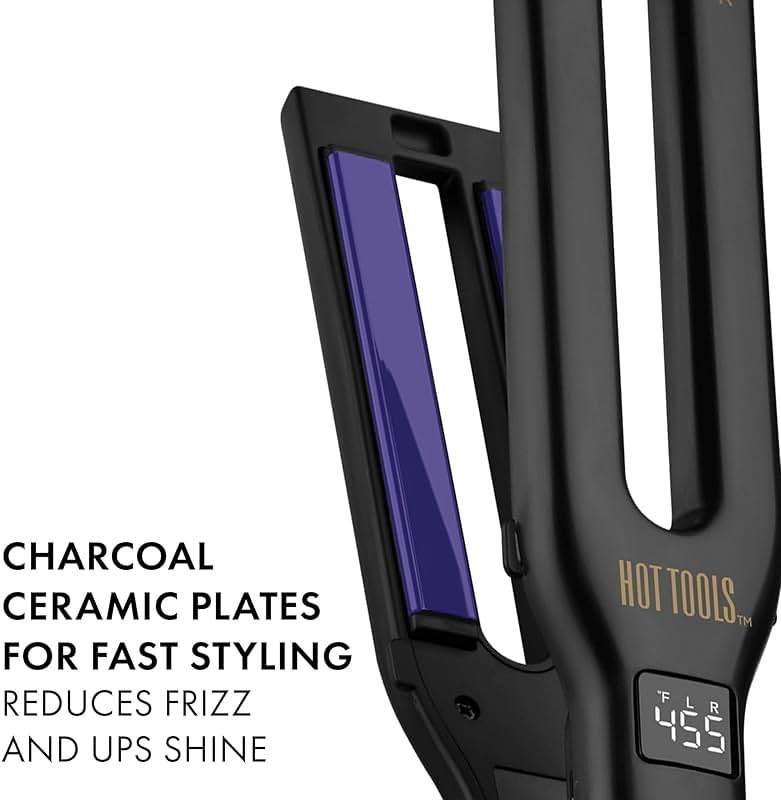 HOT Tools Pro Signature Dual Plate Flat Iron Four 1/2 Inch Plates - Image 3