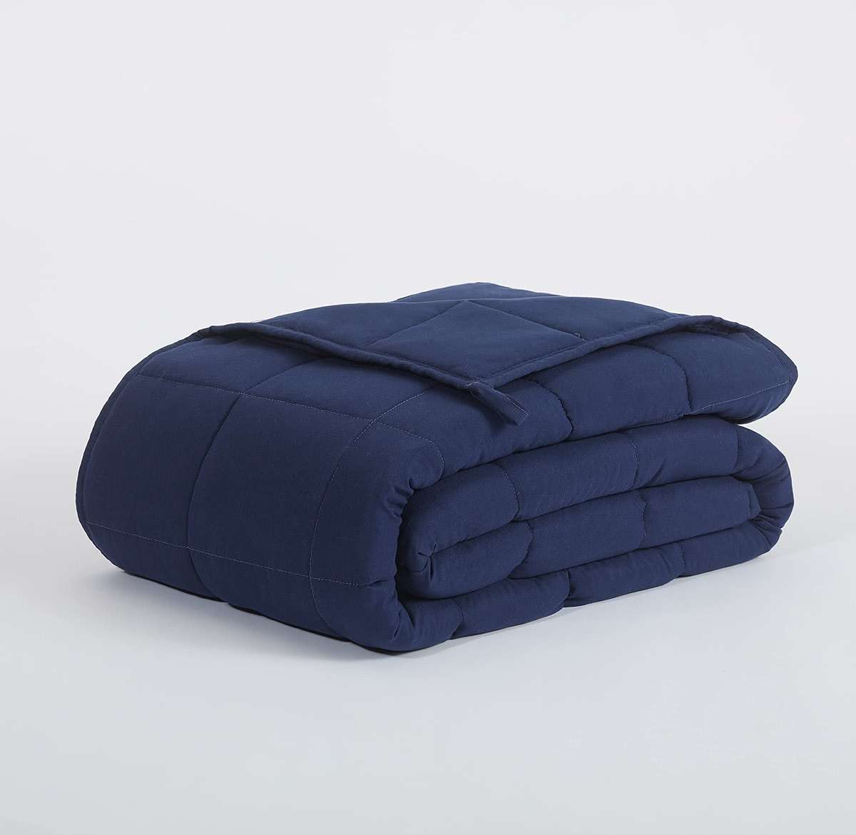 SERTA Zen Rest Wrinkle Resistant Adult Heavy Weighted Throw Blanket Filled with Glass Beads, 10 lbs (48 in x 72 in), Navy - Image 8