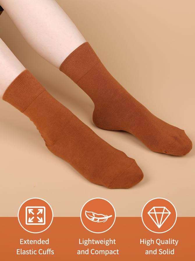 FGZ Women Thin Cotton Socks Soft Cozy Socks Cute Ankle Crew Socks 5 Pairs - Image 2