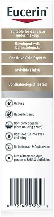 Eucerin Sun Age Defense SPF 50 Face Sunscreen Lotion with Hyaluronic Acid, Hypoallergenic, Non-Comedogenic Sunscreen SPF 50 Free of Fragrance, Oxybenzone and Octinoxate, 2.5 Fl Oz Bottle - Image 10
