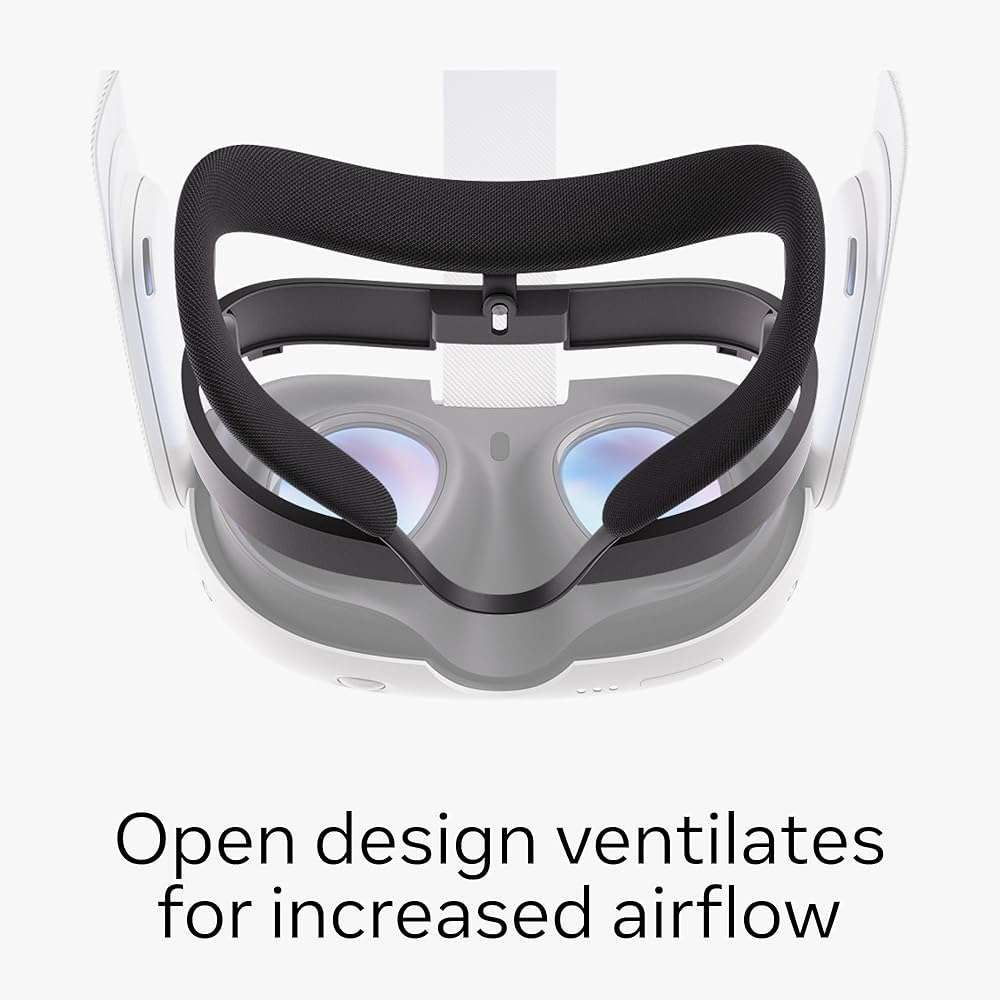 Meta Quest 3 Open Facial Interface — Works with Meta Quest 3 — Keeps Physical Room in Sight — Increases Visibility and Comfort - Image 2