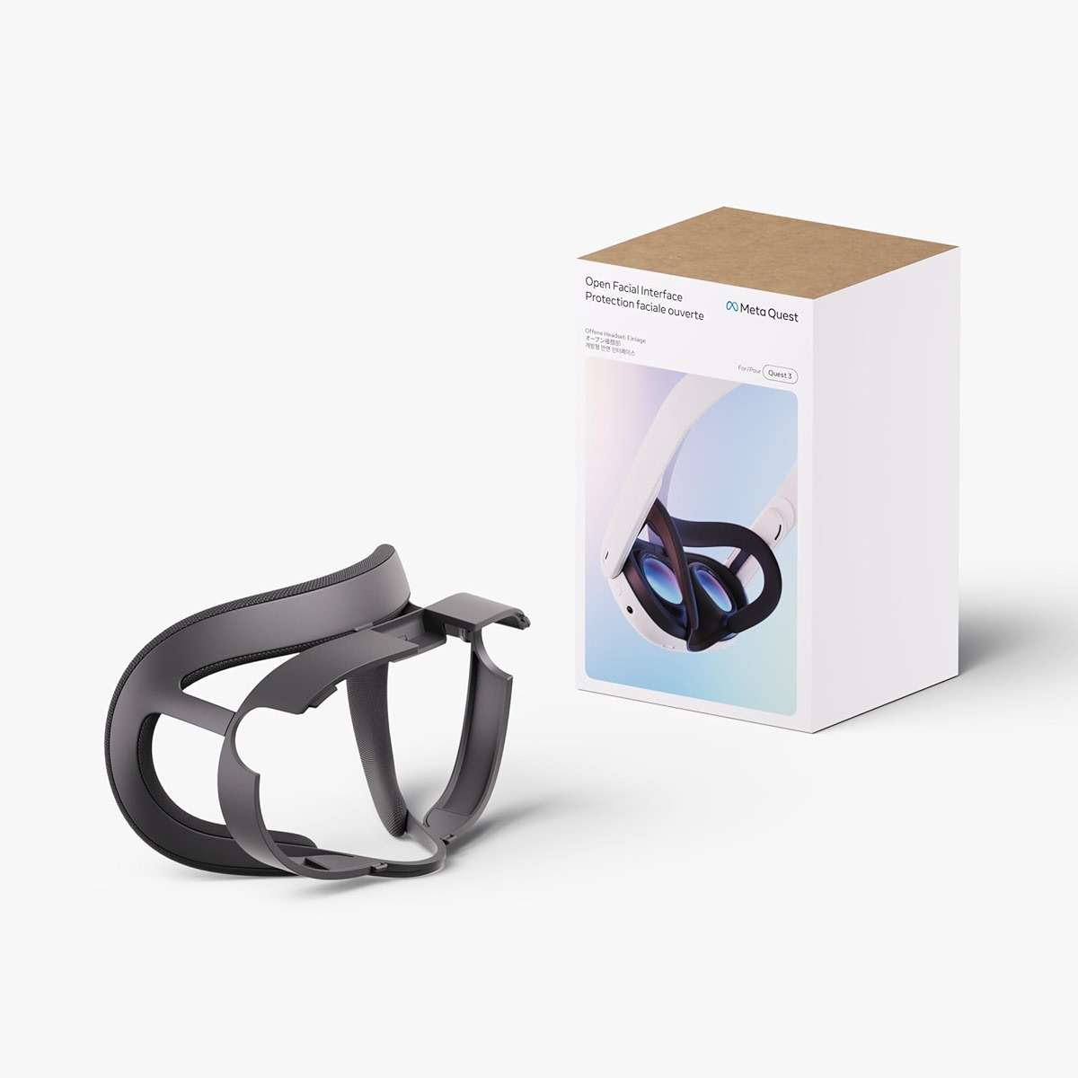 Meta Quest 3 Open Facial Interface — Works with Meta Quest 3 — Keeps Physical Room in Sight — Increases Visibility and Comfort - Image 6