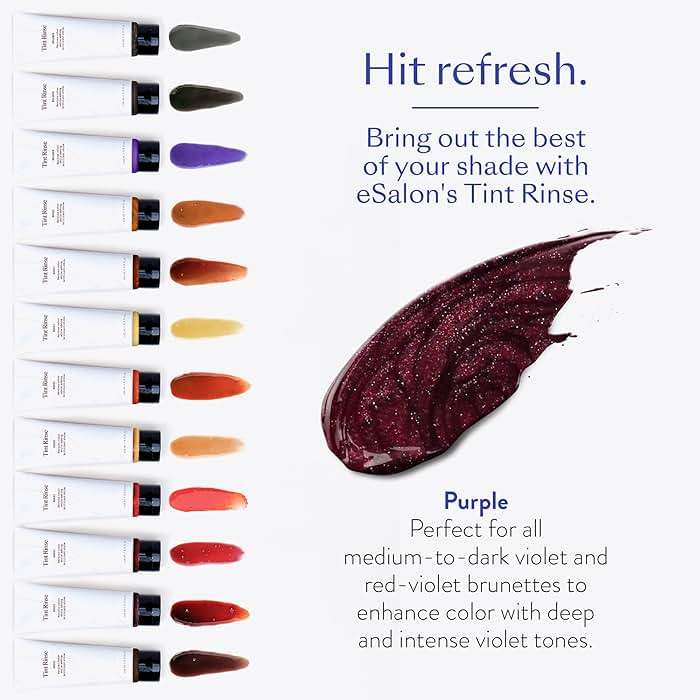 eSalon Color Depositing Hair Color Booster Treatment - Tint Rinse Hair Toner & Enhancer - Professional-Grade Mask - Apply with Shampoo & Conditioner (Purple) - Image 2