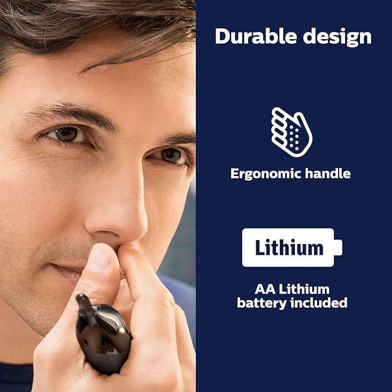 Norelco Philips Nose Trimmer 3000, for Nose, Ears Eyebrows, NT3600/62 - Image 4