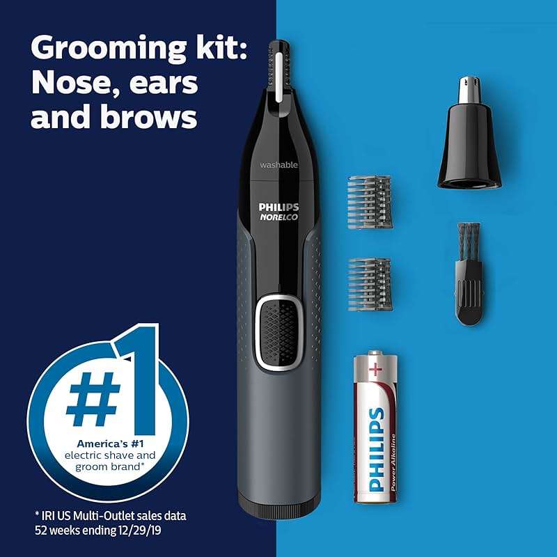 Norelco Philips Nose Trimmer 3000, for Nose, Ears Eyebrows, NT3600/62 - Image 6