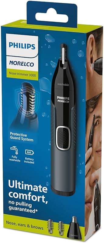 Norelco Philips Nose Trimmer 3000, for Nose, Ears Eyebrows, NT3600/62 - Image 7