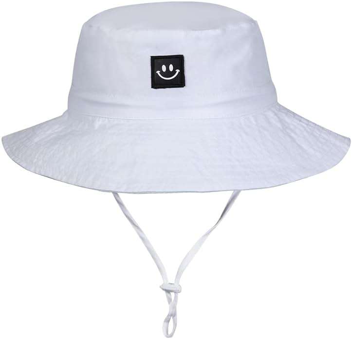 MaxNova Baby Sun Hat Smile Face UPF 50+ Toddler Bucket Hat for Boys Girls 0-7 Years - Image 2
