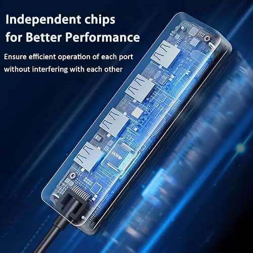 USB 3.0 Hub, VIENON 4-Port USB Hub USB Splitter USB Expander for Laptop, Xbox, Flash Drive, HDD, Console, Printer, Camera,Keyborad, Mouse(Not for Charging) - Image 6