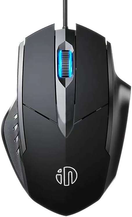 Censprin USB Computer Mouse Wired, Silent Click Corded Mouse 3-Button Wired Optical Mouse, Office and Home Mice, Ergonomic Shape for Windows Computers, Macs, iPad, PC and Laptops - Image 1