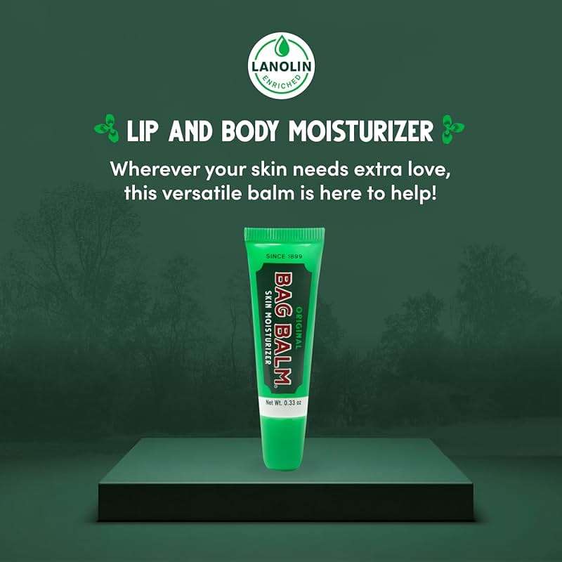 Bag Balm Original Skin Moisturizer Gift Box - 0.33oz, 4 Pack of Lip Balm Tubes - Image 4