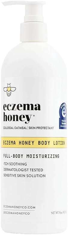 ECZEMA HONEY Oatmeal Body Lotion - Hand & Body Cream for Eczema Relief - Natural Dry Skin Repair (16 Oz) - Image 1