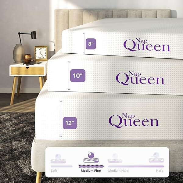 NapQueen 8 Inch Full Size Mattress, Bamboo Charcoal Memory Foam Mattress, Bed in a Box - Image 6