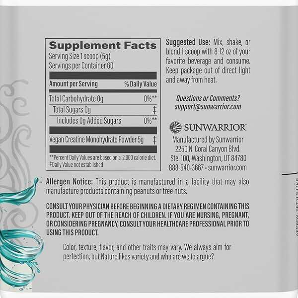Creatine Monohydrate Powder Micronized PreWorkout Recovery Supplement | Support Muscle Building Strength Training Cognition | Vegan & Keto Friendly Easily Mixes (60 Serving) Unflavored Active Creatine - Image 2