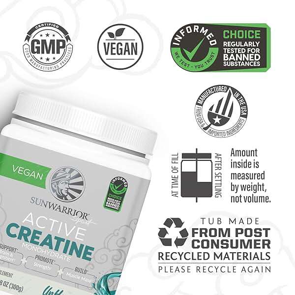 Creatine Monohydrate Powder Micronized PreWorkout Recovery Supplement | Support Muscle Building Strength Training Cognition | Vegan & Keto Friendly Easily Mixes (60 Serving) Unflavored Active Creatine - Image 3