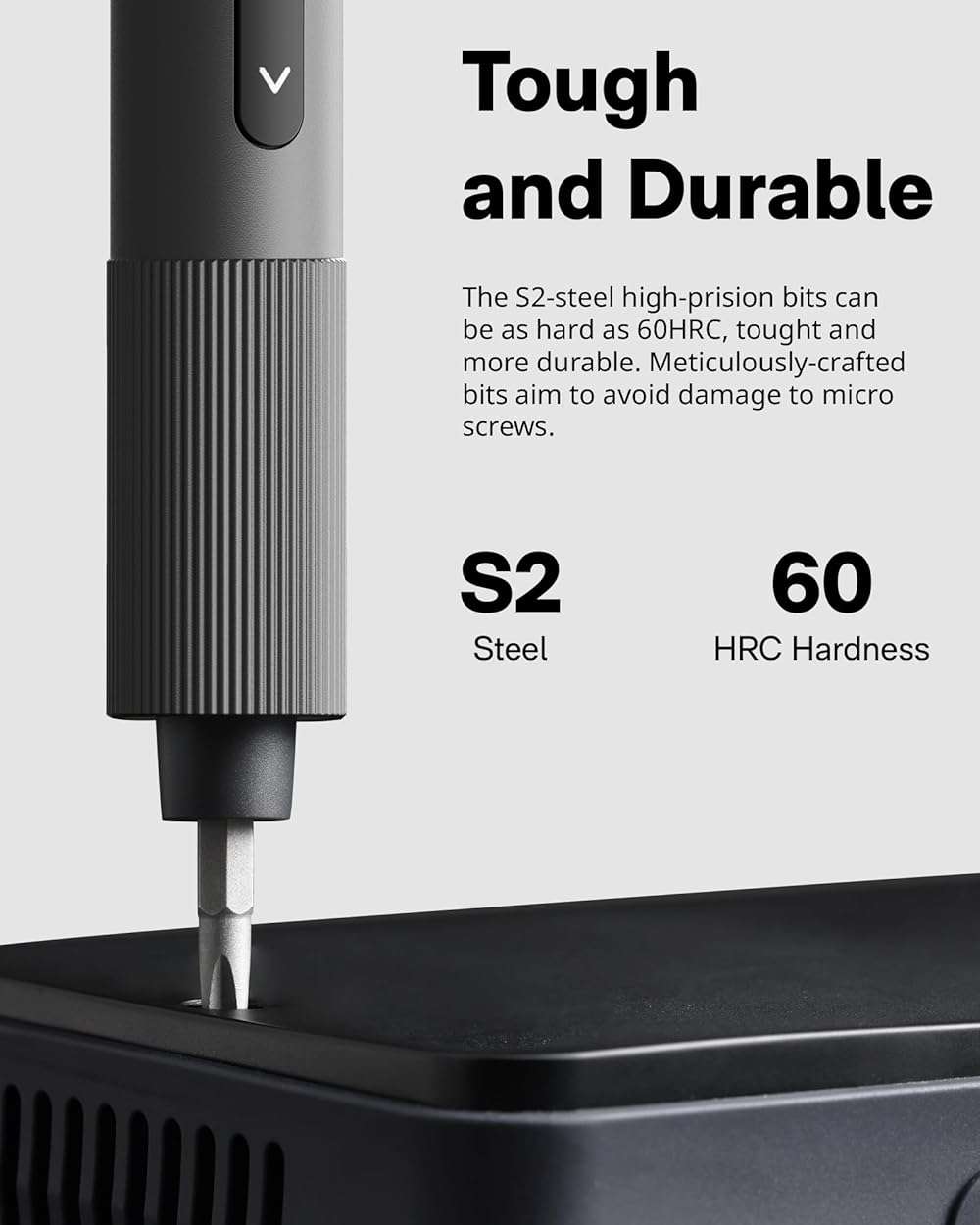 HOTO 25-in-1 Mini Electric Screwdriver, 3.7V Precision Screwdriver Set, USB-C Rechargeable, Compact Magnetic Tool for Phone, Laptop, Camera, DIY Projects, Electronics Repair - Image 6