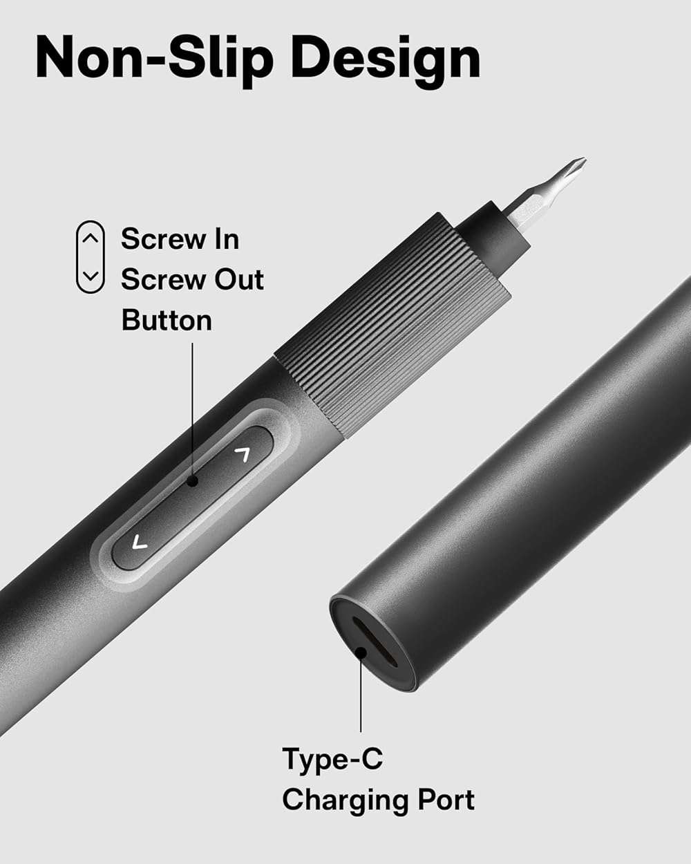 HOTO 25-in-1 Mini Electric Screwdriver, 3.7V Precision Screwdriver Set, USB-C Rechargeable, Compact Magnetic Tool for Phone, Laptop, Camera, DIY Projects, Electronics Repair - Image 9