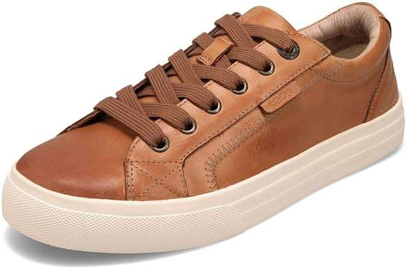 Taos Plim Soul Lux Women's Sneaker - Soft Premium Leather Lace Up Sneakers with All Day Walking Comfort and Support - Image 1