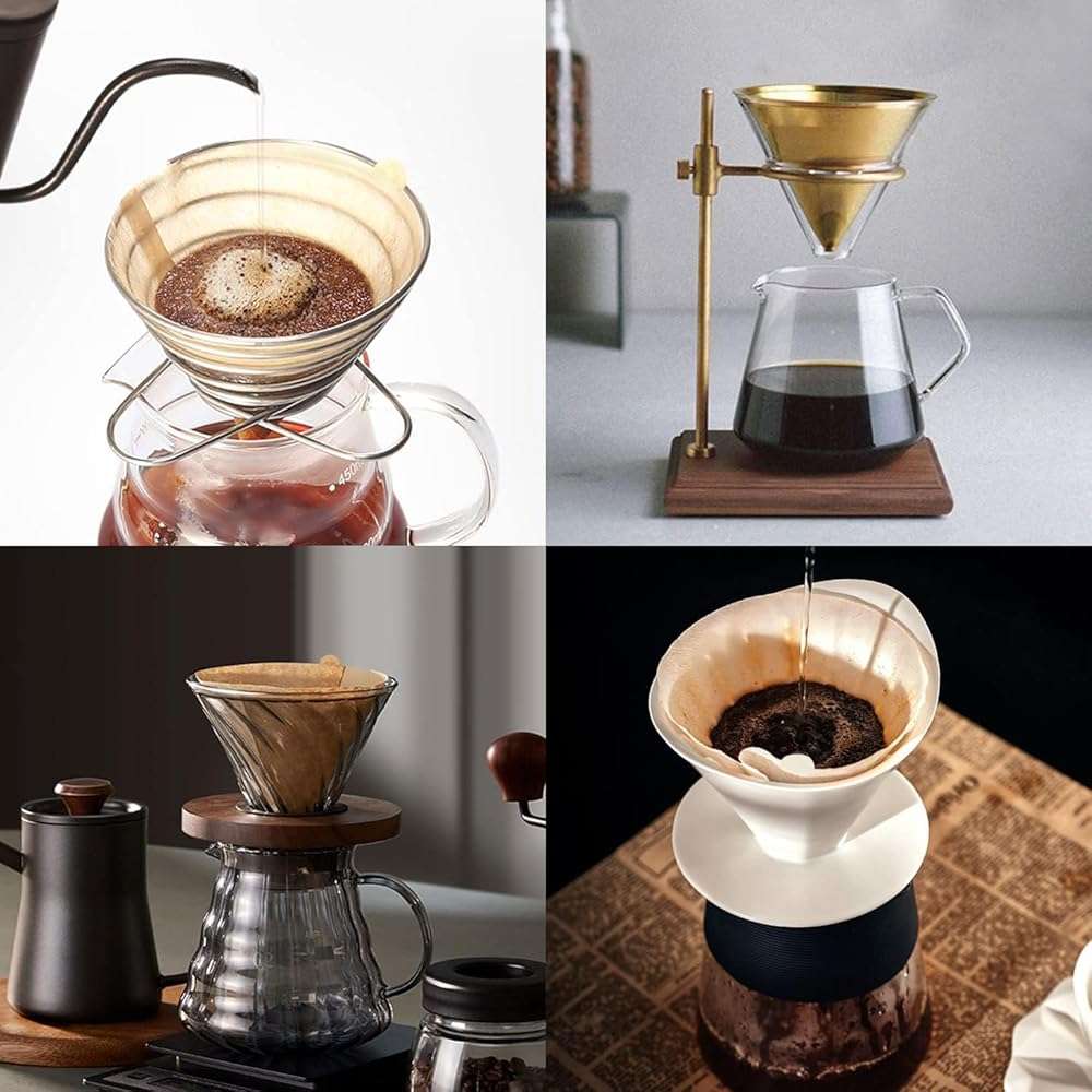 Clinuse Cone Coffee Filters #2, 200 Count Unbleached Size 02 Coffee Filter, Disposable Natural Paper Filters 2-4 Cup, 02 Cone Filters for Pour Over and Drip Coffee Maker - Image 5