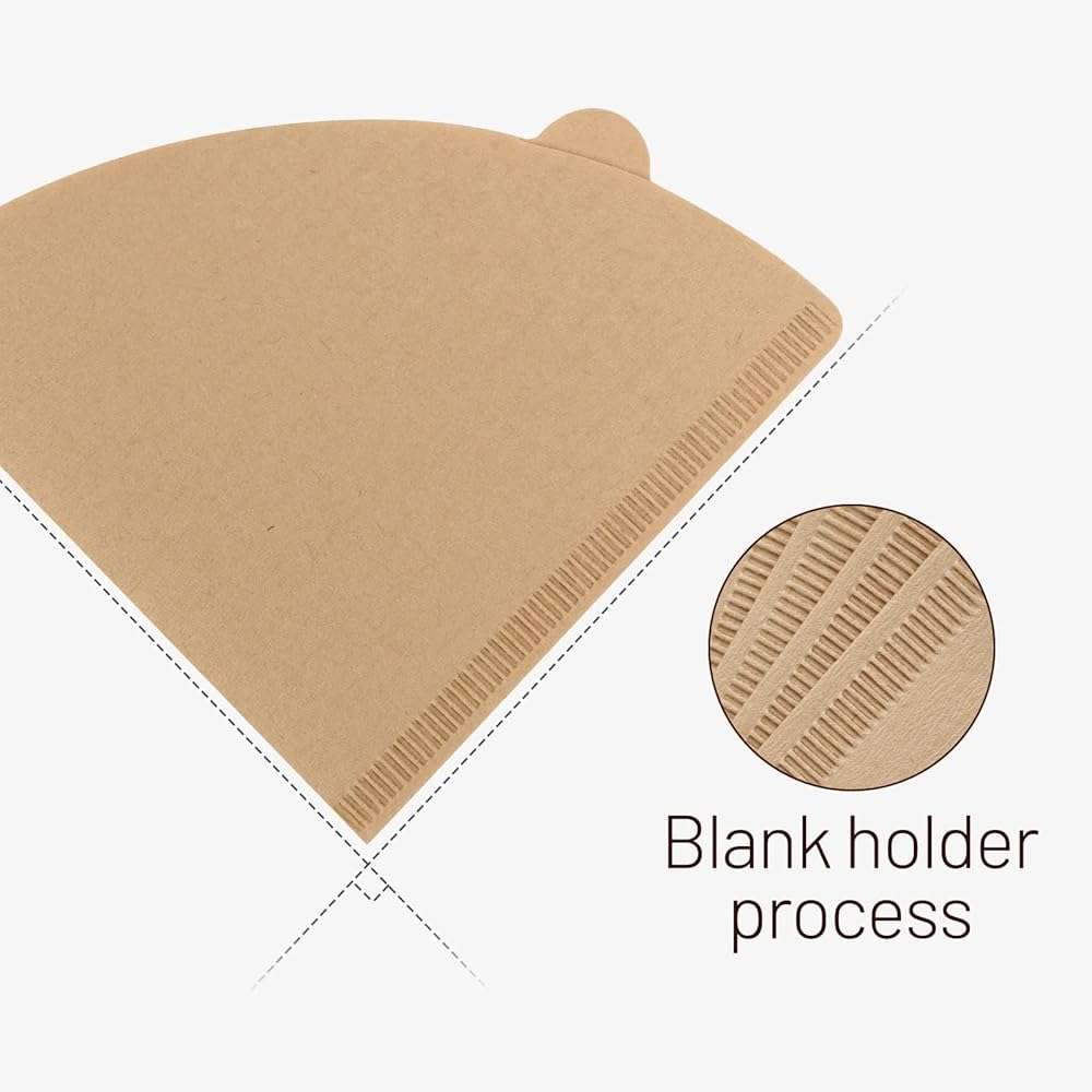 Clinuse Cone Coffee Filters #2, 200 Count Unbleached Size 02 Coffee Filter, Disposable Natural Paper Filters 2-4 Cup, 02 Cone Filters for Pour Over and Drip Coffee Maker - Image 8