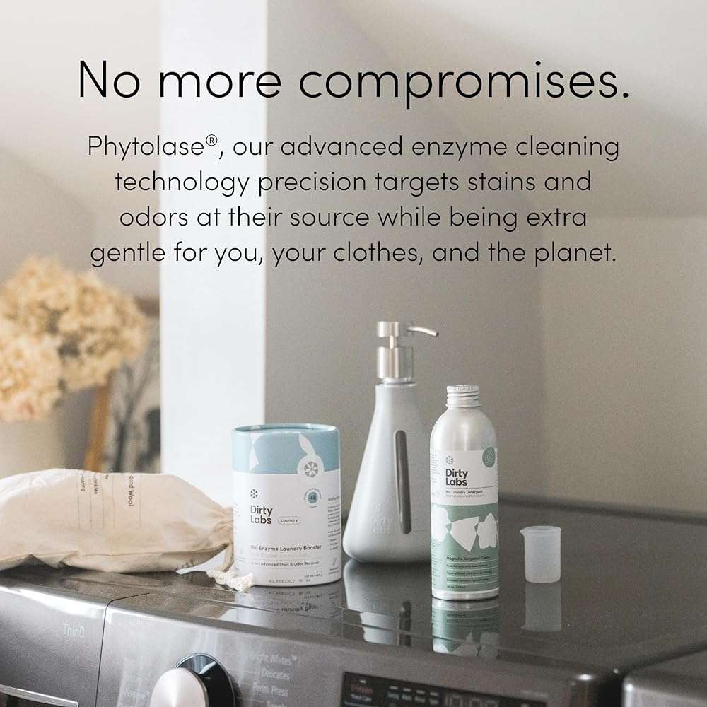 Dirty Labs | Scent Free | Bio Enzyme Laundry Booster | 48 Loads (1 lb) | Hyper Concentrated | High Efficiency & Standard Machine Washer | Nontoxic, Biodegradable | Stain & Odor Removal Enzyme Booster - Image 5