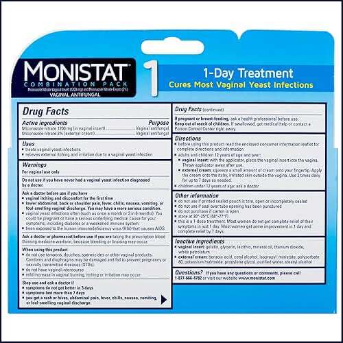 Monistat 1-Day Yeast Infection Treatment, Prefilled with Uristat Ultra UTI Relief Pak, Test for Urinary Tract Infection, Experience Urinary Pain Relief, 1 UTI Test Strip & 12 Pain Relief Tablets - Image 9