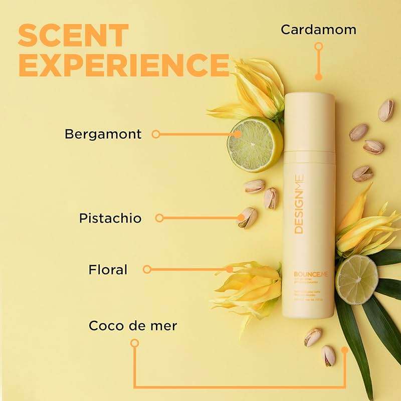 Design.Me BOUNCE.ME Curling Gel Spray | Frizz-Free Curl Defining Gel - Refresh Curls, Waves, Coils | Non-Crunchy, Non-Sticky Formula - Climate Control Styling, 7.77Oz - Image 5
