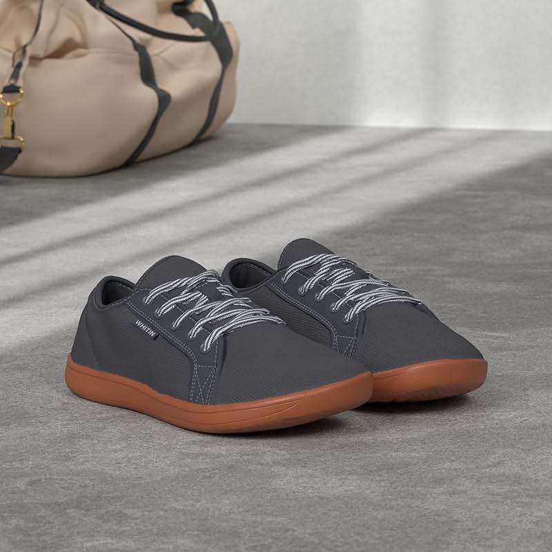 WHITIN Men's Wide Minimalist Barefoot Sneakers | Zero Drop Sole | Optimal Relaxation - Image 2