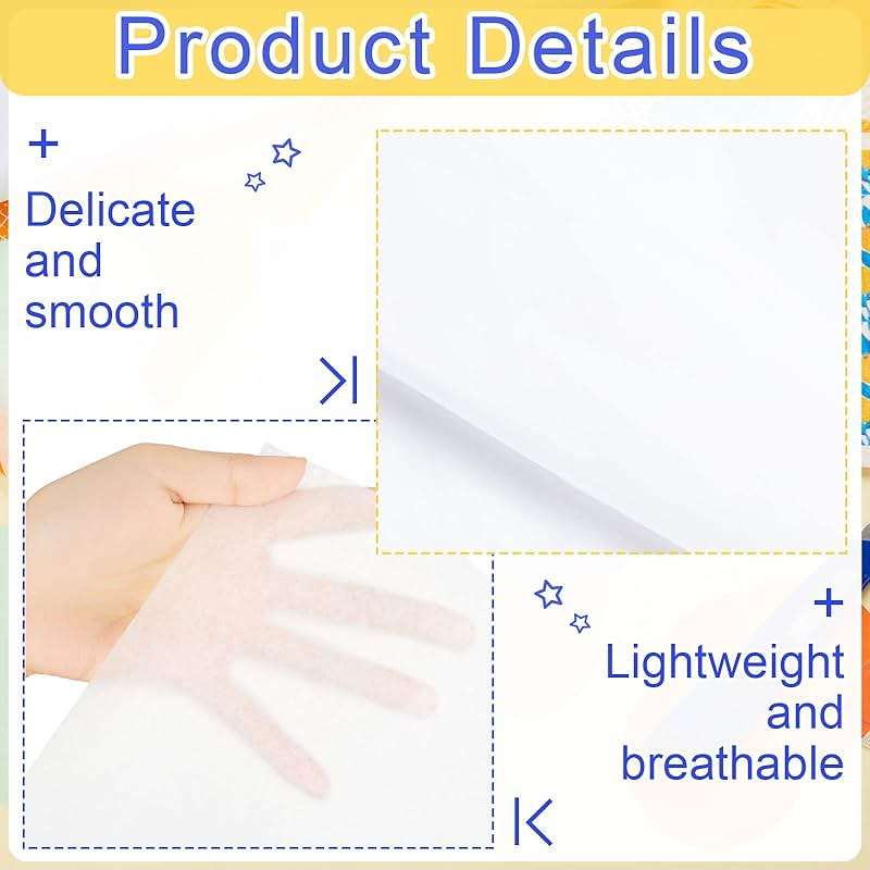 Gersoniel 100 Sheets 20 x 30 Inch No Acid Free White Archival Tissue Paper for Clothing Storage Unbuffered for Storing and Preserving Clothes Textiles Linens Present Wrap - Image 3