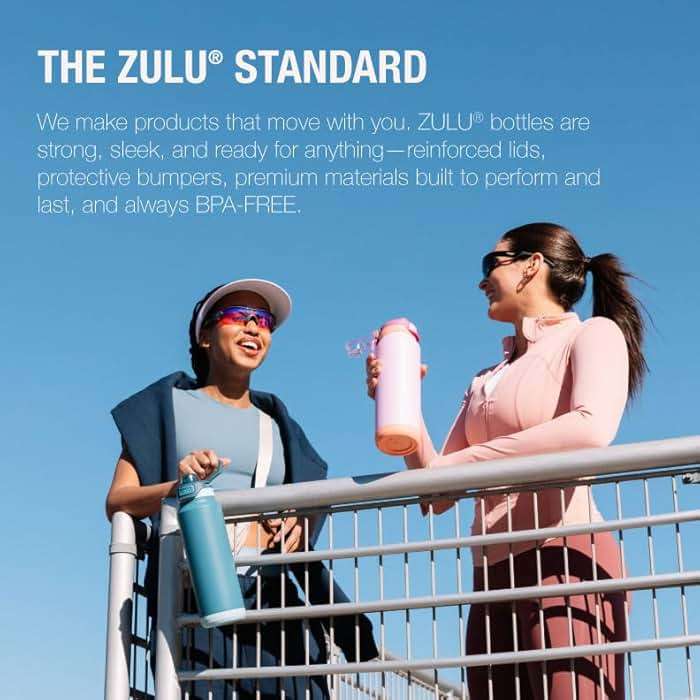 ZULU Goals 64oz Half Gallon Plastic Water Bottle with Straw and Time Marker | Large Reusable Jug with Handle and Leak Proof Lid for All Day Hydration, Gym and Outdoors, Gift Ready, Violet - Image 8