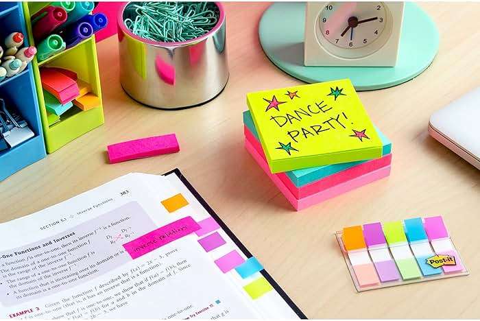 Post-it Super Sticky Notes, 24 Sticky Notes Pads, 3 x 3 in., School Supplies and Oﬃce Supplies, 2X the Sticking Power, Assorted Brights - Image 14