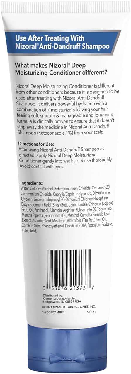 Nizoral Deep Moisturizing Conditioner, 9.4 oz, Anti-Dandruff Conditioner with Mint & Tea Tree Oil, Sulfate and Paraben Free, No Artificial Fragrance, For All Hair Types - Image 2
