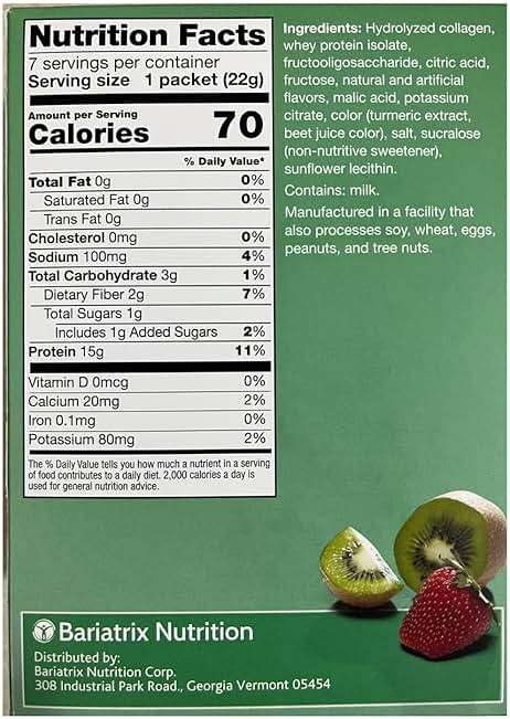 PROTIFIT - High Protein Fruit Flavored Powder Drink Mix, 15g Protein, Low Calorie, Sugar Free, Ideal Protein Compatible, 7 Servings Per Box (Strawberry Kiwi) - Image 2