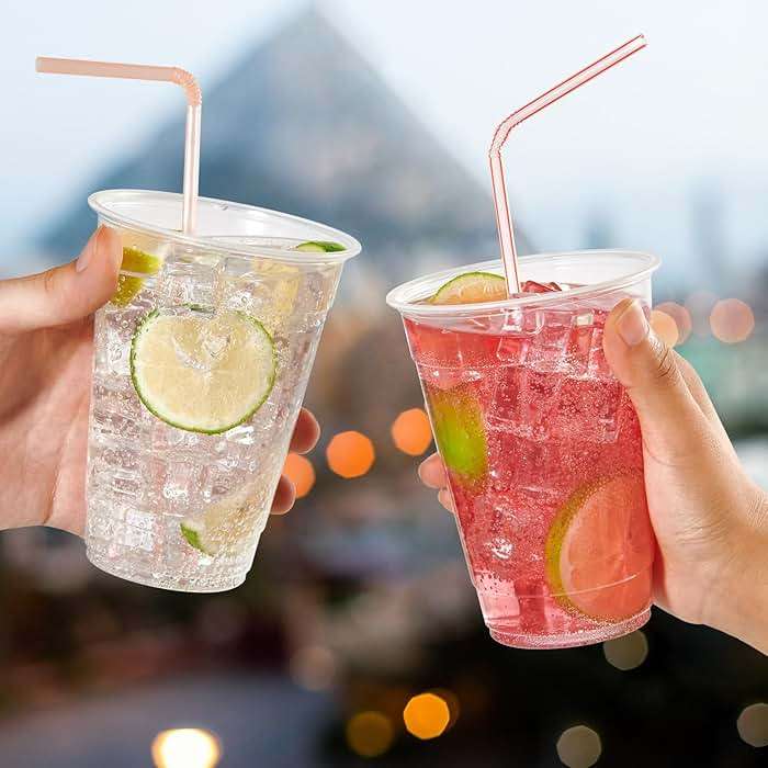 FOCUSLINE 300pack 16 oz Clear Plastic Cups Disposable, Plastic Clear Cups disposable, DrinkIng Cup for Water, Juice, Soda, Ice Coffee - Image 7