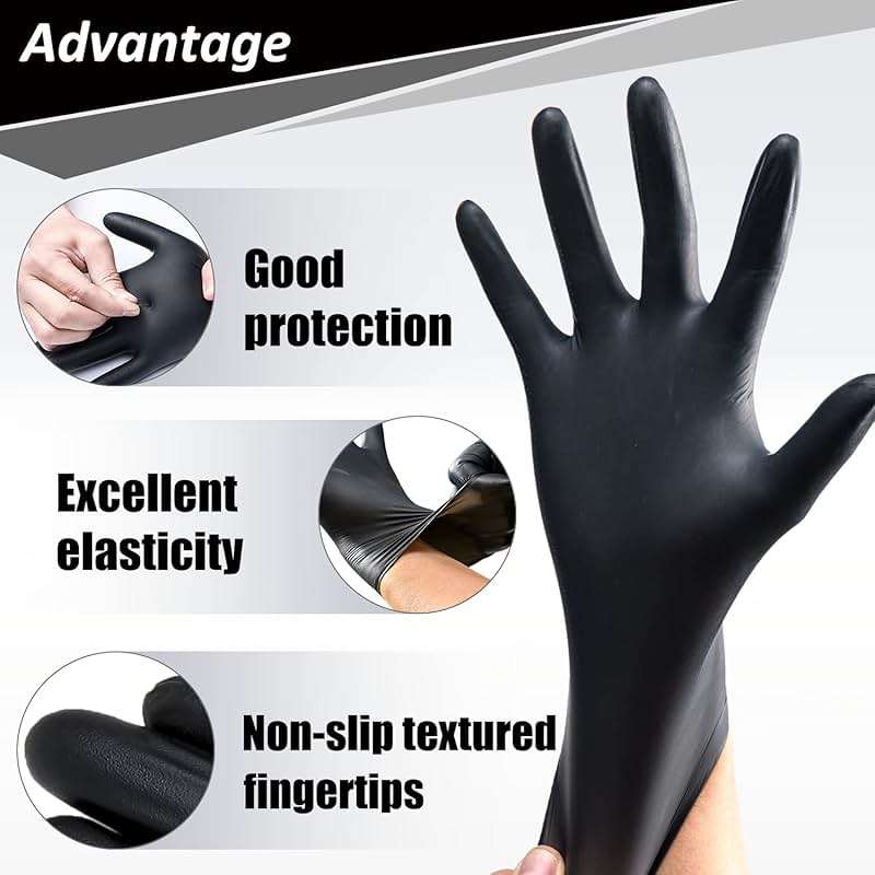 PROMEDIX P Nitrile Disposable Gloves,4mil-100 Count,Gloves Disposable Latex Free,Powder Free for Cooking,Household,Food safe - Image 2