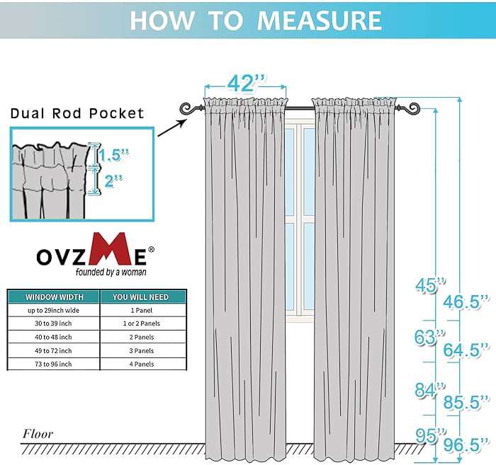 OVZME Bedroom Curtains 2 Panel Sets 84" Inch Length - Transparent Light Weight Soft Window Treatment Panels for Study Room/Living Room/Guest Room, Sage Green, Per Panel W42 X L84 inches - Image 9