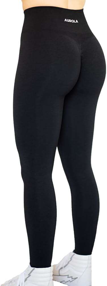 AUROLA Workout Leggings for Women Seamless Scrunch Tights Tummy Control Gym Fitness Girl Sport Active Yoga Pants - Image 1
