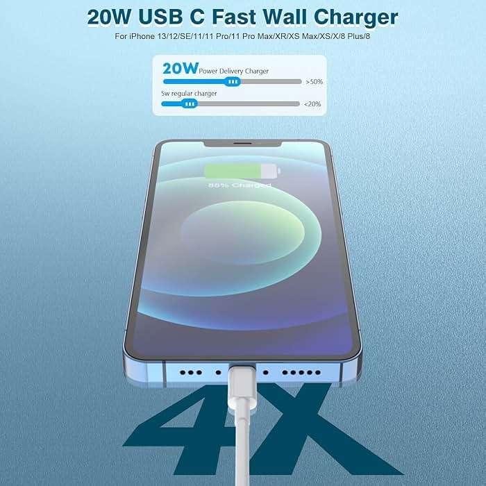iPhone Fast Charger,Extra Long iPhone Charger Fast Charging 10Foot 2Pack i Phone Chargers 10FT USB C to Lightning Cable Cord Adapter for iPhone 14 Pro Max/14 Plus/13 Mini/13/12/11/X/XR/SE/iPad/AirPods - Image 2