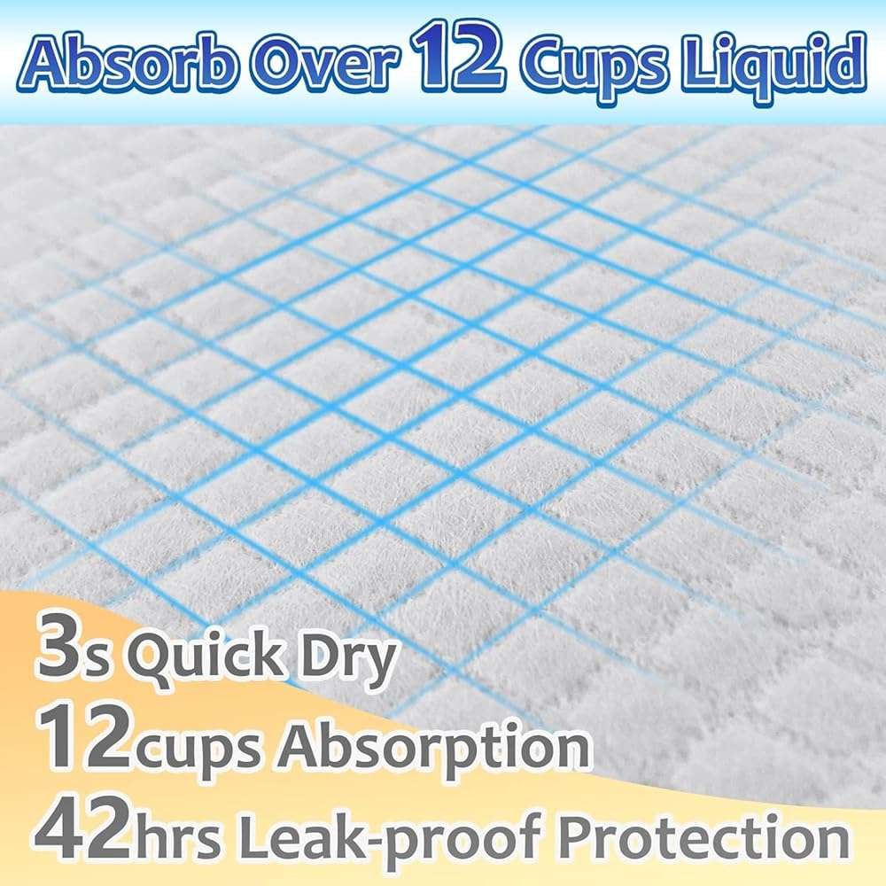 Dogcator Dog Pee Pads Extra Large 30"x36", 30 Count Super Absorbent Pee Pads for Dogs, Disposable Urine Bed Pads for Doggie, Thicken XXL Puppy Pads, Piddle Pads X-Large for Indoor, Outdoor Use - Image 2