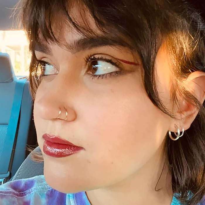 Goenjoy Double Nose Ring for Single Piercing, Twist Nose Ring Hoop For Women, Nostril Piercing Jewelry - Image 2