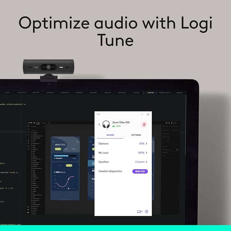 Logitech Zone Vibe 100 Lightweight Wireless Over Ear Headphones with Noise Canceling Microphone, Advanced Multipoint Bluetooth Headset, Works with Teams, Google Meet, Zoom, Mac/PC - Graphite - Image 10